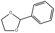 ベンズアルデヒド(エタン-1,2-ジイル)アセタール 化学構造式