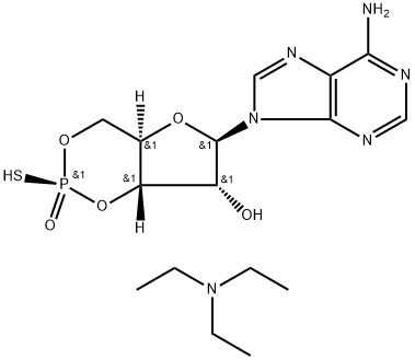 腺苷3',5'-环状单硫代磷酸酯 SP-异构体三乙基铵盐 结构式