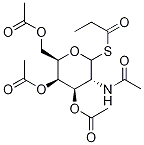 Propionyl 3,4,6-Tri-O-acetyl-2-acetamido-2-deoxy--D-thiogalactopyranoside Structure