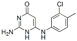 2-amino-6-[(3-chloro-4-methyl-phenyl)amino]-1H-pyrimidin-4-one Structure