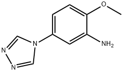 2-METHOXY-5-(4H-1,2,4-TRIAZOL-4-YL)ANILINE Structure