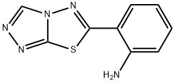 (2-[1,2,4]トリアゾロ[3,4-B][1,3,4]チアジアゾール-6-イルフェニル)アミン 化学構造式