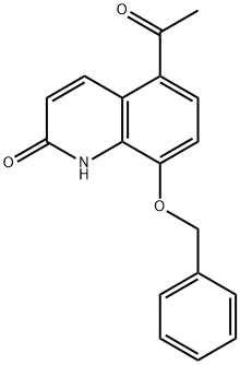 5-乙酰基-8-苄氧基-1H-喹啉-2-酮,93609-84-8,结构式