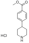4-(4-哌啶基)苯甲酸甲酯盐酸盐,936130-82-4,结构式