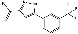 3-[3-(TRIFLUOROMETHYL)PHENYL]-1H-PYRAZOLE-5-CARBOXYLIC ACID Structure