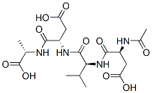 (3S)-3-[[(2S)-2-[[(2S)-2-acetamido-3-carboxy-propanoyl]amino]-3-methyl -butanoyl]amino]-3-[[(1S)-1-carboxyethyl]carbamoyl]propanoic acid Structure