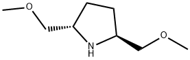 (S,S)-(+)-2,5ビス(メトキシメチル)ピロリジン 化学構造式