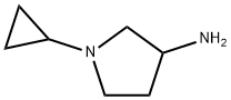 1-cyclopropyl-3-PyrrolidinaMine Struktur