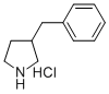 3-ベンジルピロリジン塩酸塩 化学構造式