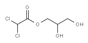 2,3-dihydroxypropyl 2,2-dichloroacetate 结构式