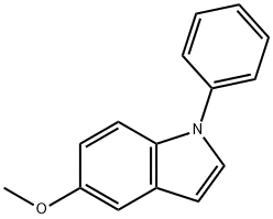 1-フェニル-5-メトキシ-1H-インドール 化学構造式