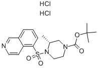 (R)-4-(Isoquinoline-5-sulfonyl)-3-methyl-piperazine-1-carboxylic acid tert-butyl ester dihydrochloride Structure