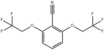 2,6-BIS(2,2,2-TRIFLUOROETHOXY)BENZONITRILE Structure