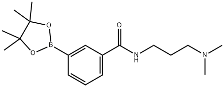 N-(3-Dimethylamino-propyl)-3-(4,4,5,5-tetramethyl-[1,3,2]dioxaborolan-2-yl)-benzamide Structure