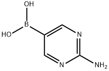 2-アミノピリミジン-5-ボロン酸 化学構造式
