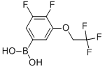 3-(2,2,2-trifluoro-ethoxy)-4,5-difluoro-benzeneboronic acid Struktur