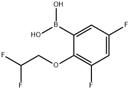 2-(2,2-Difluoro-ethoxy)-3,5-difluoro-benzeneboronic acid Structure