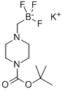 (4-叔丁氧羰基哌嗪-1-基)甲基三氟硼酸钾, 936329-97-4, 结构式