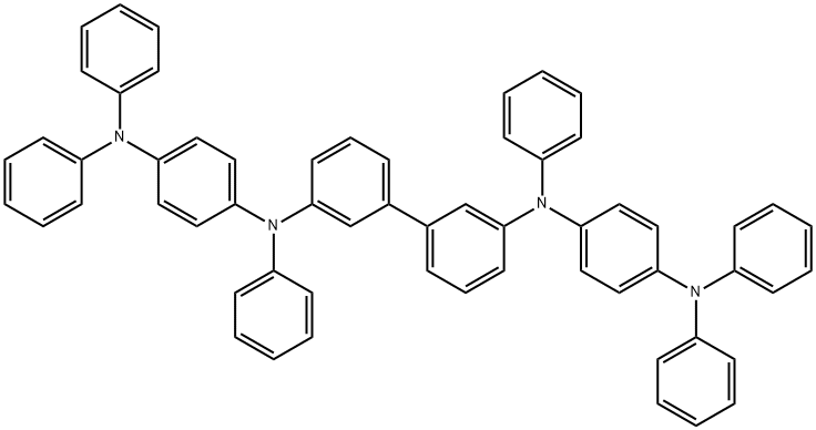 N,N'-di-phenyl-N,N'-di-[4-(N,N-di-phenyl-amino)pheny]benzidine Struktur