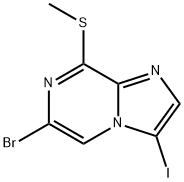6-BroMo-3-iodo-8-Methylsulfanyl-iMidazo[1,2-a]pyrazine Struktur