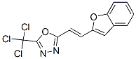 2-[2-(Benzofuran-2-yl)vinyl]-5-(trichloromethyl)-1,3,4-oxadiazole Struktur
