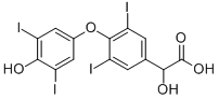 Α-羟基四碘甲状腺乙酸,93647-48-4,结构式