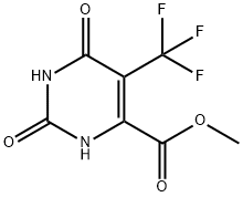 Methyl 2,6-dioxo-5-(trifluoromethyl)-1,2,3,6-tetrahydro-4-pyrimidinecarboxylate Struktur