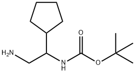 2-N-BOC-AMINO-2-CYCLOPENTYL-ETHYLAMINE
 Structure