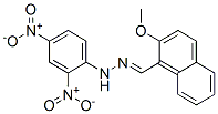 N-[(2-methoxynaphthalen-1-yl)methylideneamino]-2,4-dinitro-aniline Struktur