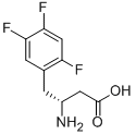 (R)-3-氨基-4-(2,4,5-三氟苯基)丁酸, 936630-57-8, 结构式