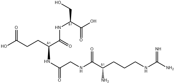 H-ARG-GLY-GLU-SER-OH Structure