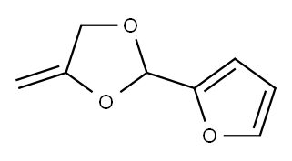 1,3-Dioxolane,  2-(2-furanyl)-4-methylene- Struktur