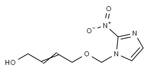 4-[(2-Nitro-1H-imidazol-1-yl)methoxy]-2-buten-1-ol 结构式
