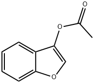 3-アセトキシベンゾ[B]フラン 化学構造式