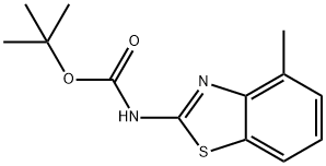 Carbamic  acid,  N-(4-methyl-2-benzothiazolyl)-,  1,1-dimethylethyl  ester Structure