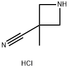 3-METHYL-3-AZETIDINECARBONITRILE HYDROCHLORIDE Structure