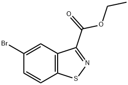 5-溴-1,2-苯并异噻唑-3-羧酸乙酯, 936923-58-9, 结构式