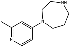 1-(2-メチルピリジン-4-イル)-1,4-ジアゼパン 化学構造式