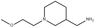 1-[1-(2-メトキシエチル)ピペリジン-3-イル]メタンアミン 化学構造式