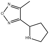 3-METHYL-4-PYRROLIDIN-2-YL-1,2,5-OXADIAZOLE Structure