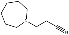 (ヘキサヒドロ-1H-アゼピン)-1-プロパンニトリル 化学構造式