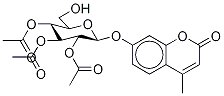 4’-Methylumbelliferyl 2,3,4,-Tri-O-acetyl-β-D-glucopyranoside 结构式