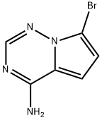 7-bromopyrrolo[1,2-f][1,2,4]triazin-4-amine Struktur