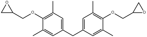 4,4'-二羟基-3,3',5,5'-四甲基二苯基甲烷二缩水甘油基醚,93705-66-9,结构式