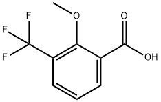 2-メトキシ-3-(トリフルオロメチル)安息香酸 化学構造式