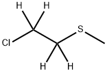 2-氯乙基甲基硫醚-D4 结构式