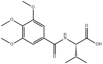 3-METHYL-2-[(3,4,5-TRIMETHOXYBENZOYL)AMINO]BUTANOIC ACID Struktur