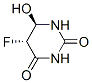 2,4(1H,3H)-Pyrimidinedione,5-fluorodihydro-6-hydroxy-,trans-(9CI) 结构式