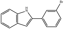 2-(3-溴苯基)-吲哚 结构式