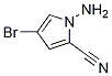 1H-Pyrrole-2-carbonitrile, 1-aMino-4-broMo- 化学構造式